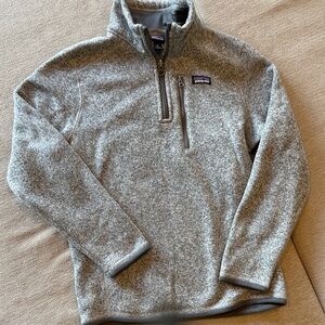 Patagonia Kid’s Heather Gray Quarter-Zip Pullover